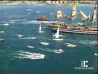 Tall Ship 92, i velieri verso Camogli.L'Amerigo Vespucci