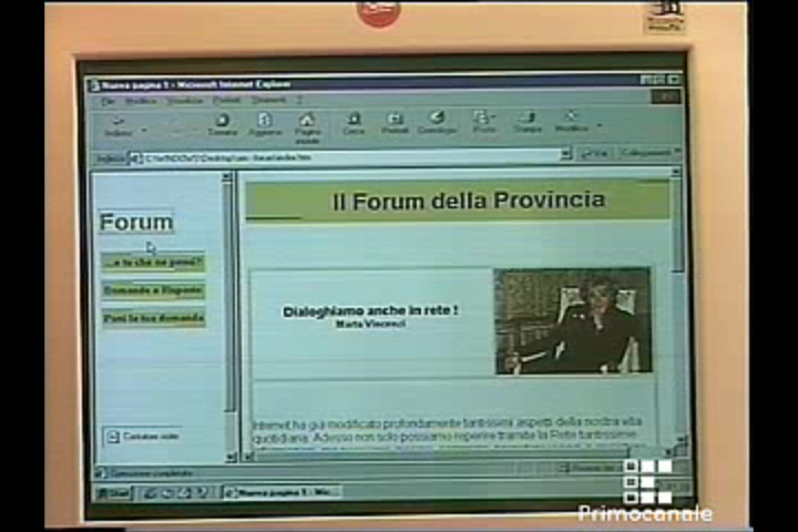 Il G8 nel sito della provincia