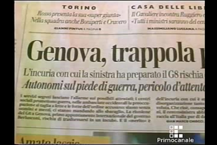 VERSO IL G8. Polemica per G8 a Genova