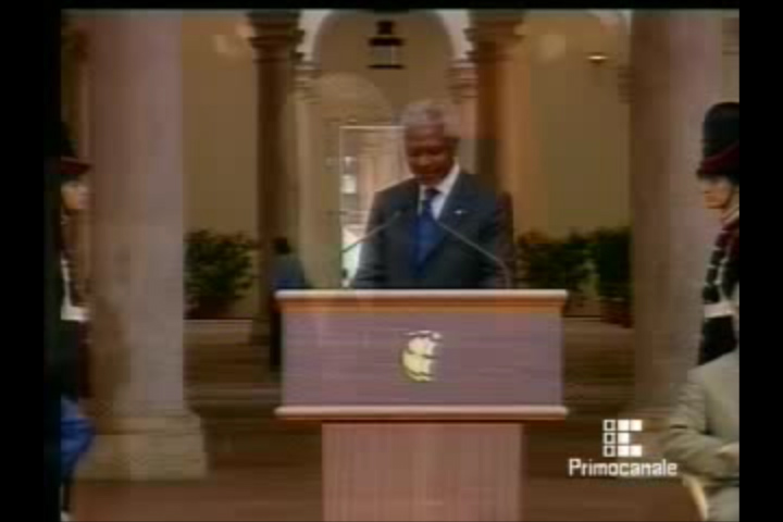 G8, Kofi Annan a Palazzo Ducale (1)