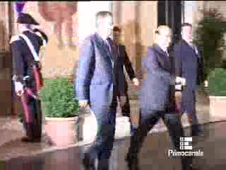 Blair e Berlusconi a Genova