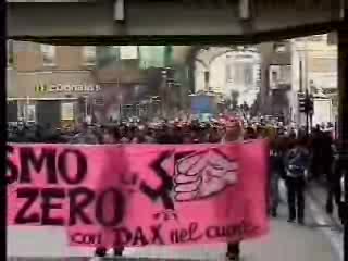 Anarchici in corteo, nessun incidente