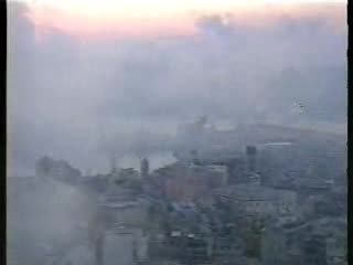 Genova avvolta dalla nebbia