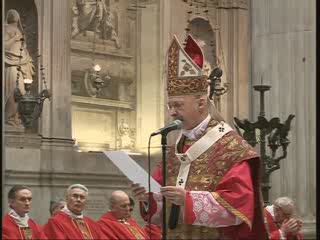 GENOVA,BENEDIZIONE DELLE PALME IN CATTEDRALE