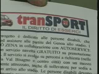 GENOA, TIFOSI MOBILITATI PER I DISABILI