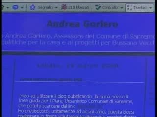 SANREMO, POLEMICHE PER IL BLOG DI GORLERO