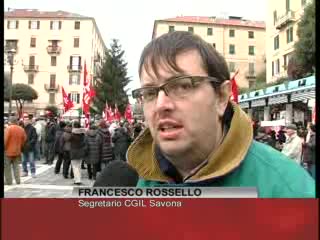 SCIOPERO CGIL, A SAVONA DUEMILA IN PIAZZA SISTO