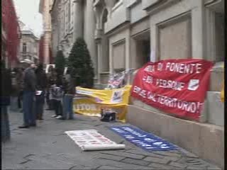 MANIFESTAZIONE ANTI GRONDA NEL CENTRO DI GENOVA