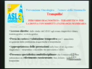 DICA 33 - IL PERCORSO DELLA ASL 3 PER SOSPETTO TUMORE AL SENO