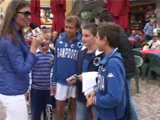 I TIFOSI DELLA SAMPDORIA A SPASSO PER MOENA