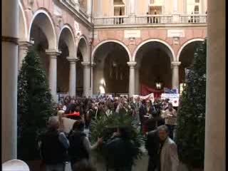 CARLO FELICE, MANIFESTAZIONE DEI LAVORATORI