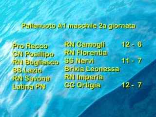 PALLANUOTO, DOMANI C'E' SAVONA-IMPERIA