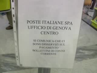 POSTE, DISAGI ANCHE A GENOVA PER DISSERVIZI