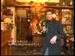 BOMBA DI RECCO, IN DIRETTA PRANZO SFOLLATI