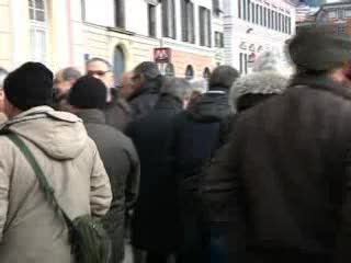 PENSIONI AMIANTO, PRESIDIO E CORTEO IN CENTRO