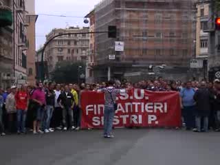 FINCANTIERI, LA CRONACA DELLA PROTESTA