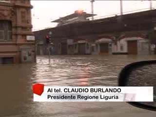 Alluvione: intervento del Presidente Burlando