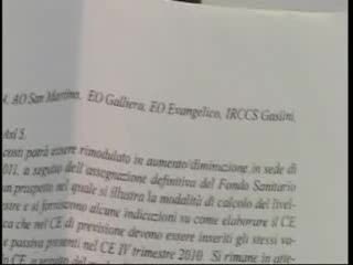 GENOVA, LA ASL 3 PREMIA CHI TAGLIA DI PIU'