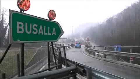 NEVE, LA SITUAZIONE ALLE 13 AL CASELLO DI BUSALLA 