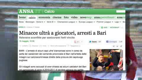 SCOMMESSE, ARRESTATI TRE CAPI ULTRA' DEL BARI