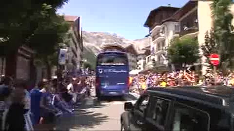 BARDONECCHIA, ECCO L'ARRIVO DEL PULLMAN DELLA SAMP