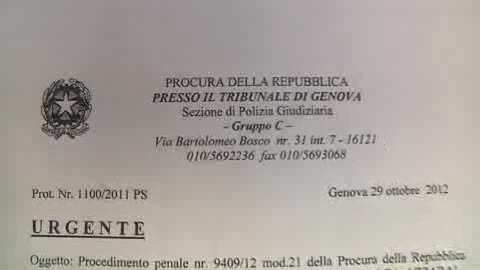 ALLUVIONE, PROCURA ACQUISISCE VIDEO DI PRIMOCANALE