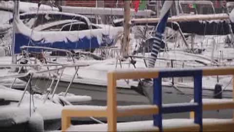 LE IMMAGINI SPETTACOLARI DI GENOVA INNEVATA