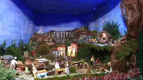 IL PRESEPE DEL RIO TORBIDO SI FA LUCE ANCHE DI NOTTE