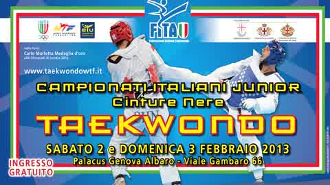 SCUOLA TAEKWONDO GENOVA AMBIZIOSA AGLI ITALIANI JUNIORES