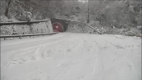 NEVE, A SOLO UN CHILOMETRO DA RIOMAGGIORE