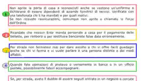 TRUFFE AGLI ANZIANI IN AUMENTO, LA QUESTURA CONSIGLIA