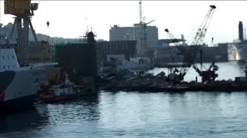 DISASTRO IN PORTO, LE IMMAGINI DAL MARE 