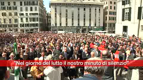 LUTTO CITTADINO, IL NOSTRO MINUTO DI SILENZIO PER GENOVA