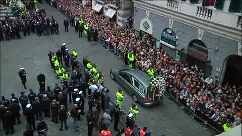 FUNERALI DI STATO, ARRIVO DEI FERETRI IN CATTEDRALE