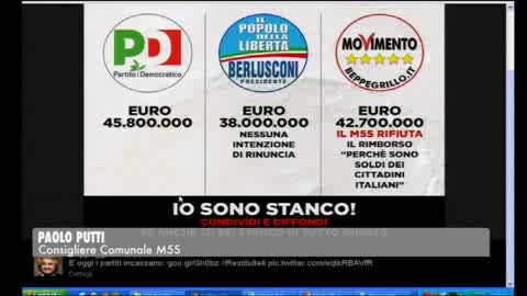 91 MLN AI PARTITI, PUTTI (M5S): 