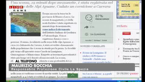 TERREMOTO ALLA SPEZIA, BOCCHIA: 