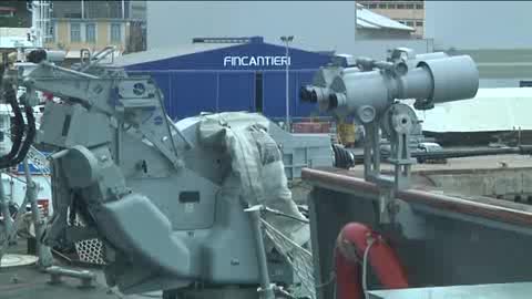 TRE FREMM IN MARE, PRIMOCANALE A BORDO DELLA BERGAMINI