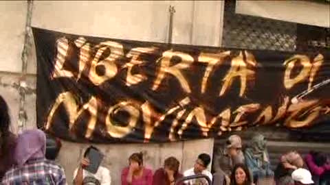 SCONTRI A ROMA IN PIAZZA MONTECITORIO, LE IMMAGINI