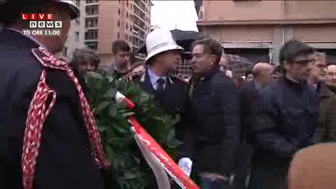 GENOVA RICORDA LE VITTIME DELL'ALLUVIONE 2011