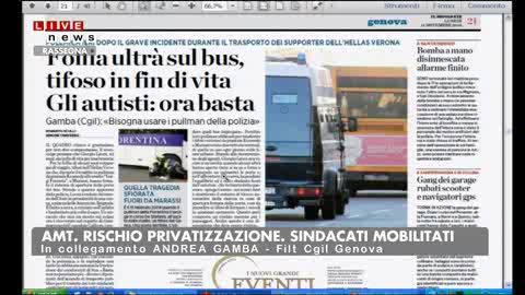 TIFOSI SU BUS: SINDACATI: 