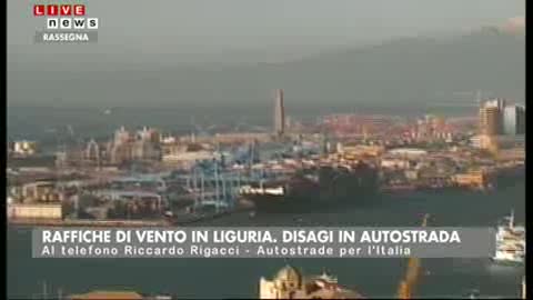 VENTO FORTE IN LIGURIA, DIVIETI IN AUTOSTRADA