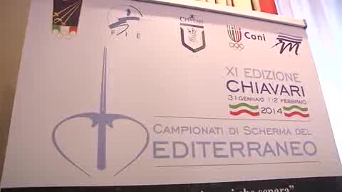 CAMPIONATI DEL MEDITERRANEO, GRANDE SCHERMA A CHIAVARI