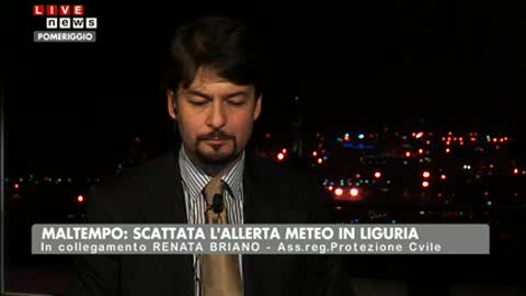 ALLERTA METEO IN LIGURIA, IL PUNTO CON L'ASSESSORE BRIANO