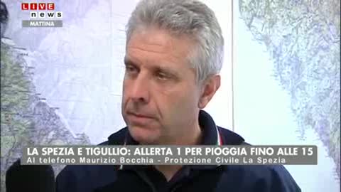 ALLERTA 1 NEL LEVANTE, BOCCHIA: 