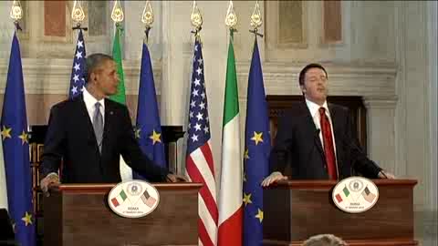 INCONTRO A ROMA TRA MATTEO RENZI E BARACK OBAMA