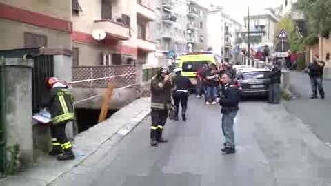 LE IMMAGINI DEL CROLLO IN VIA MIGNONE A SAVONA