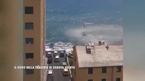 IL VIDEO DELLA TRAGEDIA NEL MARE DI GENOVA QUINTO