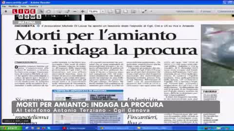 MORTI PER L'AMIANTO, LA PROCURA APRE UN FASCICOLO