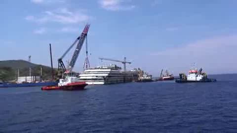 CONCORDIA, AL VIA IL RIGALLEGGIAMENTO. IL 21 LASCIA IL GIGLIO