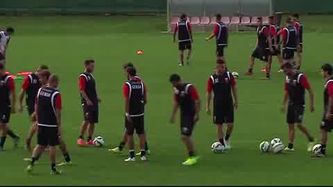 IL PRIMO ALLENAMENTO DEL GENOA A NEUSTIFT